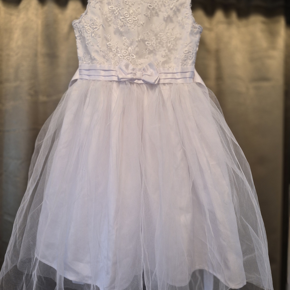 Biscotti White Floral Lace Kids Dress